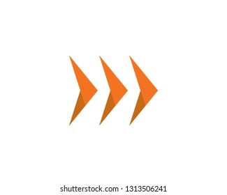 Arrows logo template vector icon illustration design 