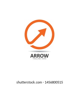 Arrows logo template vector icon illustration design 