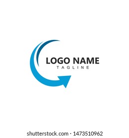 Arrows logo template vector icon illustration design 