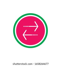 Arrows logo template vector icon illustration design 