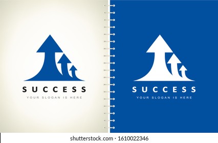 Arrows logo vector. Design illustration.