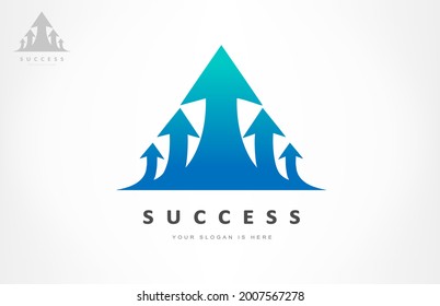 Arrows logo vector. Design illustration.