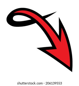 Arrows looping vector icon
