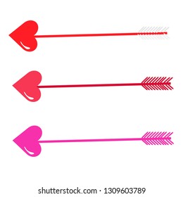 Arrows of love are on Valentine's​ day.