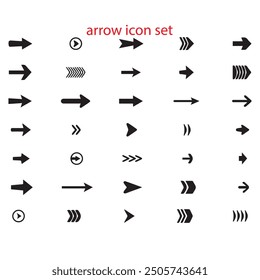 Arrows mini black set icons. abstract app symbol. Arrows vector collection button. circle, Cursor, Modern simple direction digital down computer design. EPS Vector illustration. arrows back black.