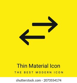 Arrows minimal bright yellow material icon