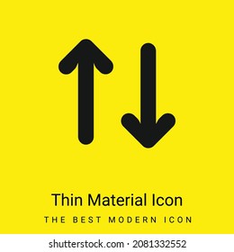 Icono de material amarillo brillante mínimo