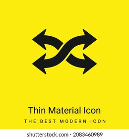 Arrows Mix minimal bright yellow material icon