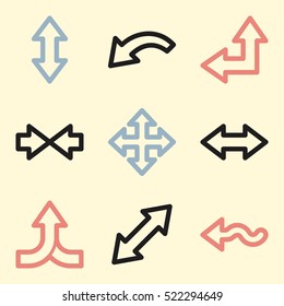 Arrows mobile icon, siguiente paso vectorial símbolo web. Símbolos de infografía empresarial.