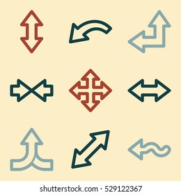 Pfeilsymbol für mobile Geräte, nächster Schritt Vektorsymbol. Unternehmensinfografiksymbole.