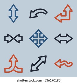 Arrows mobile icon, siguiente paso vectorial símbolo web. Símbolos de infografía empresarial.