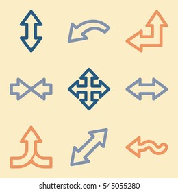 Arrows mobile icon, siguiente paso vectorial símbolo web. Símbolos de infografía empresarial.