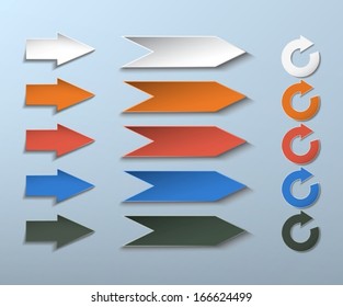 arrows. modern design elements