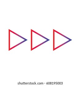 Arrows modern triangles editable
