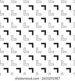 Pfeile monochrome Muster nahtlos isoliert 