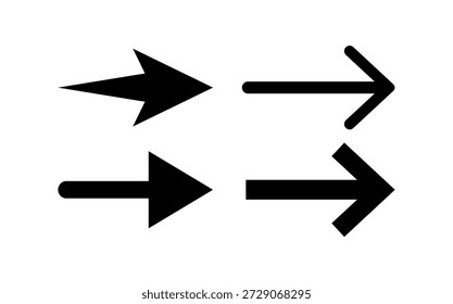 Setas com Vários Estilos Definem o Vetor