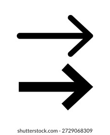 Setas com Vários Estilos Definem o Vetor