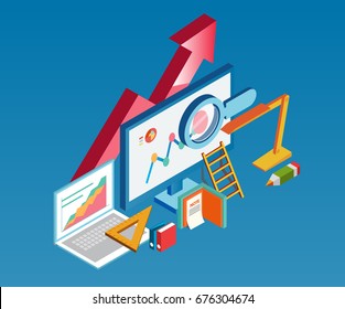 Arrows and office desks