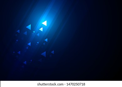 Up arrows on blue background illustration, copy space composition, business growth concept.