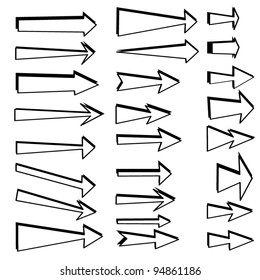 The arrows on a white background.