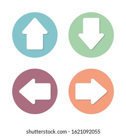 arrows on white background isolated flat vector illustration