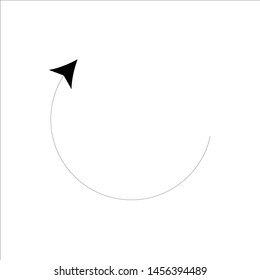 Arrows, outline, flat, vector icon