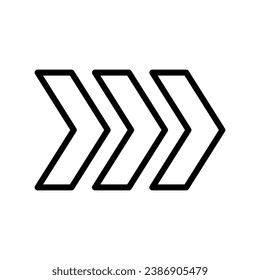 arrows outline vector icon. arrows stock vector icon for web, mobile app and ui design