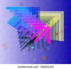 arrows over brilliant case, mixed happening around business