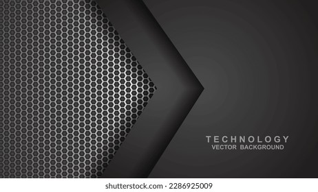 arrows overlapping vector background on space for text and message artwork design.