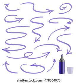 Arrows painted marker for your design.