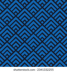 Arrows Pattern After Midnight Black Infused Blue and Ibiza Blue