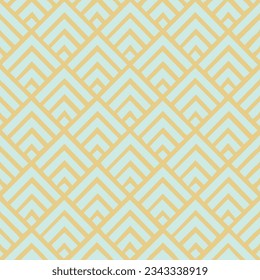 Arrows Pattern Beige and Jagged Ice Blue