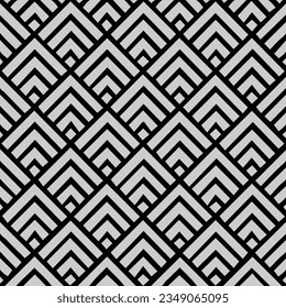 Arrows Pattern Black and Light Gray