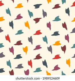 Arrows, pointers motif seamless pattern. Paint brush design background. Freehand modern minimal ornament. Trendy handdrawn doodle geometric print. Artistic hand drawn abstract vector wallpaper