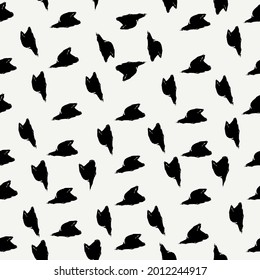 Arrows, pointers motif seamless pattern. Paint brush design background. Freehand modern minimal ornament. Trendy handdrawn doodle geometric print. Artistic hand drawn abstract vector wallpaper