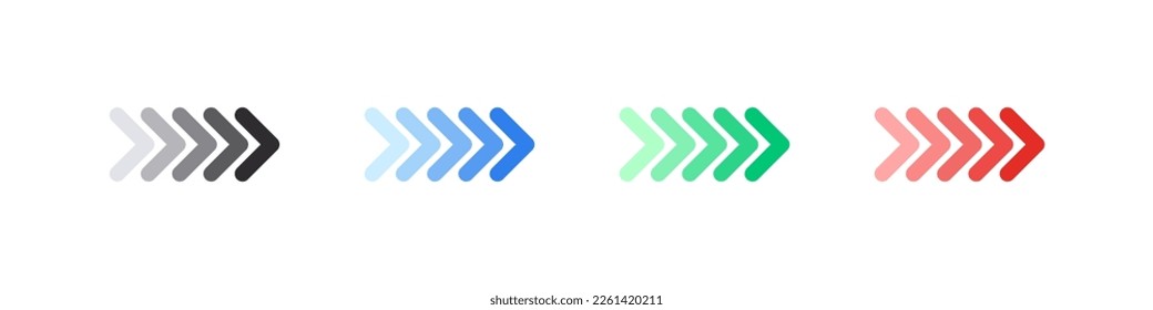 Arrows pointers. Pointer or arrow signs. Modern arrow icons. Vector illustration