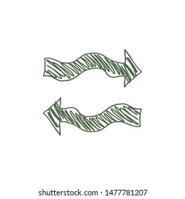 arrows pointing in different directions. Choice the way concept. Vector illustration.