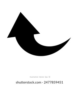 Arrows pointing in different directions handwritten isolated on white background , illustration Vector EPS 10