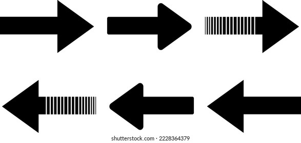 Arrows pointing left and right
