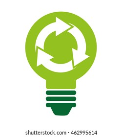arrows recycle symbol icon vector illustration design