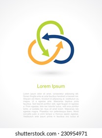 arrows recycling icon