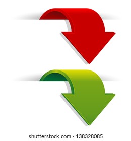 Arrows In Red And Green Color