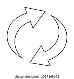arrows reload around icon