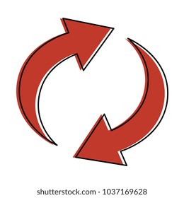 arrows reload around icon