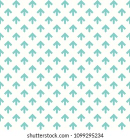 Arrows. Repeated arrowheads ornamental background. Ethnic wallpaper. Tribal embroidery motif. Tribe ornament. Folkloric backdrop. Folk illustration. Digital paper, page fill, textile print, web design