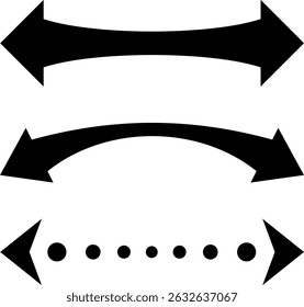 Arrows representing extension and wide