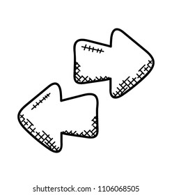 
Arrows representing left or right showing traffic on your website for advertisement purpose  
