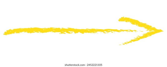 arrows to the right and left are made with brush strokes