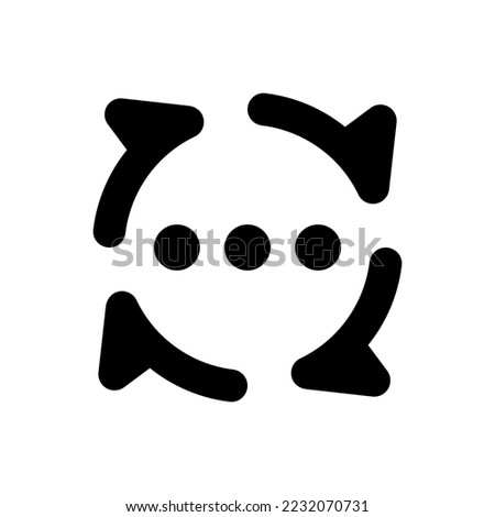 Arrows rotate icon (vector illustration)