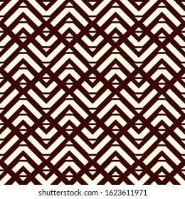 Arrows, scales seamless pattern. Ethnic, tribal print. Squama, chevrons ornament. Repeated arrowhead, triangular shapes background. Native americans ornamental wallpaper. Vector abstract digital paper